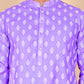 Floral Printed Kurtas for Men ( KO 650 Violet ) [FF] [Q-1-6]