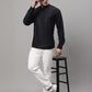 Men's Black Solid Short Kurtas