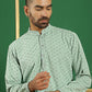 Embroidered & Sequins Cotton Kurta ( ANMKO 678Pista )