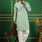 Embroidered & Sequins Cotton Kurta ( ANMKO 678Pista )