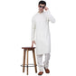 Embroidered & Sequins Cotton Kurta ( ANMKO 678White )