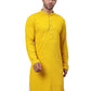 Embroidered & Sequins Cotton Kurta ( ANMKO 678Yellow )