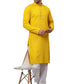 Embroidered & Sequins Cotton Kurta ( ANMKO 678Yellow )