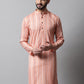 Men Coral Geomatric Printed Kurtas