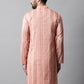 Men Coral Geomatric Printed Kurtas