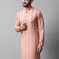 Men Coral Geomatric Printed Kurtas