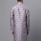 Men's Blue Digital Printed Kurtas