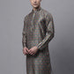 Men's Olive Green Digital Printed Kurtas