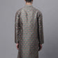 Men's Olive Green Digital Printed Kurtas