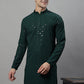 Men's Olive Green Chikankari Embroidered and Sequence Kurtas