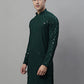 Men's Olive Green Chikankari Embroidered and Sequence Kurtas