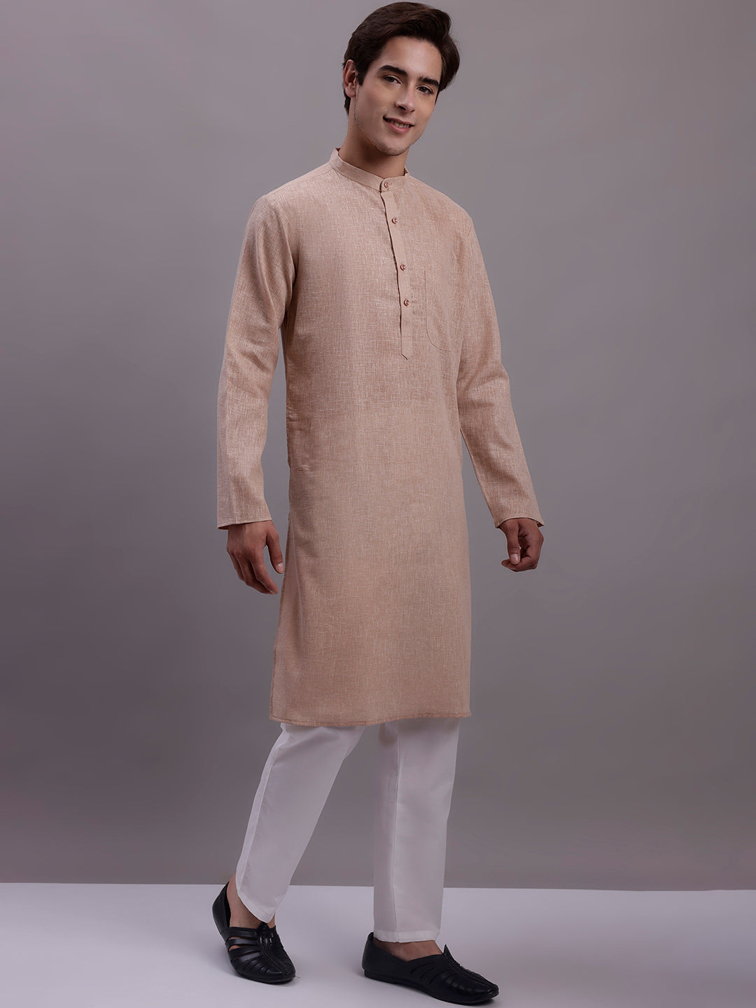 Men's Solid Pure Cotton Kurtas