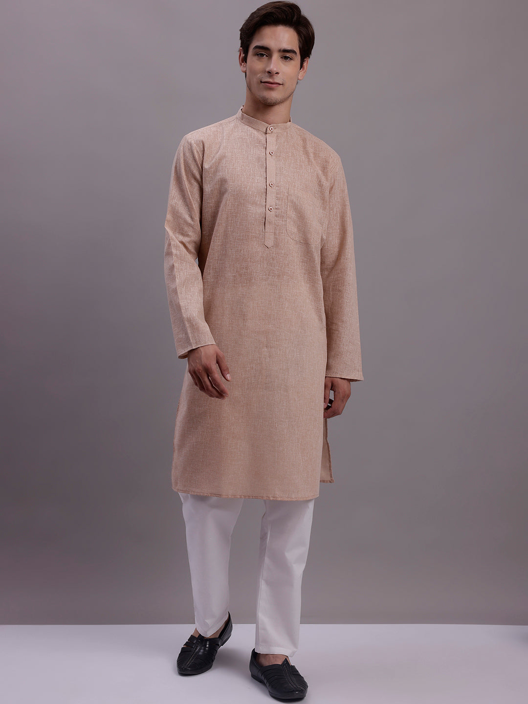 Men's Solid Pure Cotton Kurtas
