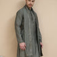 Embroidered & Sequin Kurta With Dupatta ( KO D 5088Grey ) [FF] [F1-2 & M-3-4]