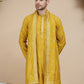 Embroidered & Sequin Kurta With Dupatta ( KO D 5088Mustard ) [FF] [F1-2 & M-3-4]
