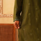 Embroidered & Sequin Kurta With Dupatta ( KO D 5088Olive ) [FF] [F1-2 & M-3-4]