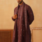 Embroidered & Sequin Kurta With Dupatta ( KO D 5088Purple ) [FF] [F1-2 & M-3-4]