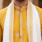 Embroidered & Sequin Kurta With Dupatta ( KO D 5091Mustard )