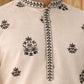 Embroidered & Sequin Kurta & Dupatta ( KO D 5091White ) [FF] [M16-18 & N16-18]