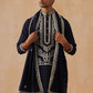 Silk Blend Embroidered Kurtas ( KO 5287 Black )