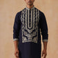 Silk Blend Embroidered Kurtas ( KO 5287 Black )