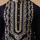 Silk Blend Embroidered Kurtas ( KO 5287 Black )
