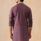 Silk Blend Embroidered Kurtas ( KO 5287 Purple )