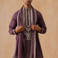 Silk Blend Embroidered Kurtas ( KO 5287 Purple )