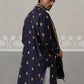 Silk Blend Embroidered Kurtas with Dupatta ( KO D 5319 D 5319Navy ) [FF] [B-3-4]