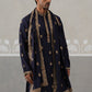Silk Blend Embroidered Kurtas with Dupatta ( KO D 5319 D 5319Navy ) [FF] [B-3-4]
