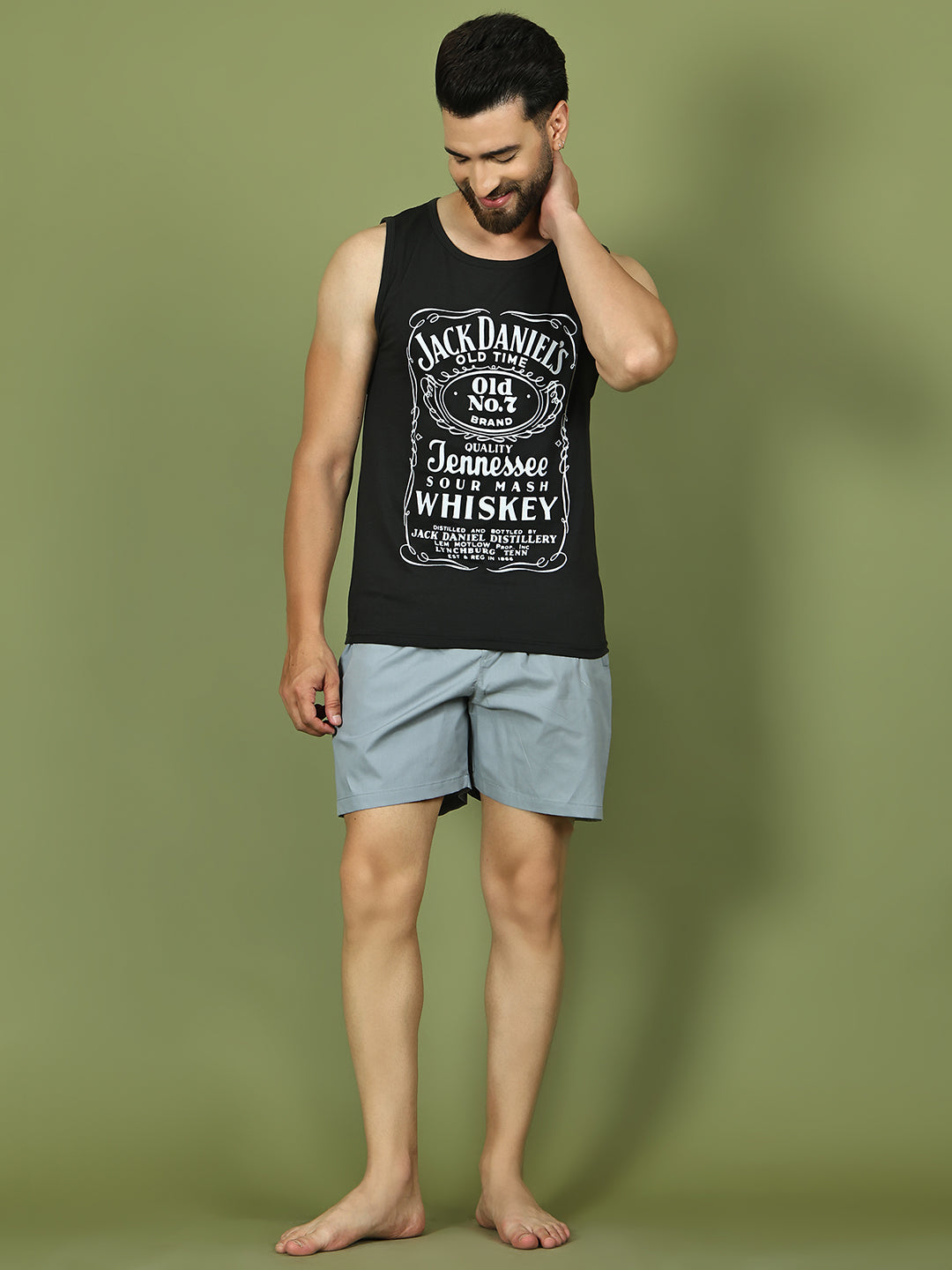 Men’s Premium Cotton Boxers ( RDBX 154Grey )
