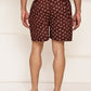 Men’s Soft & Breathable Printed Cotton Boxers ( RDBX 155Maroon )