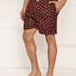 Men’s Soft & Breathable Printed Cotton Boxers ( RDBX 155Maroon )