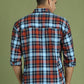 Men's Checks Cotton Casual Shirt ( RDSH 001Blue )