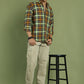 Men's Checks Cotton Casual Shirt ( RDSH 001Mustard )