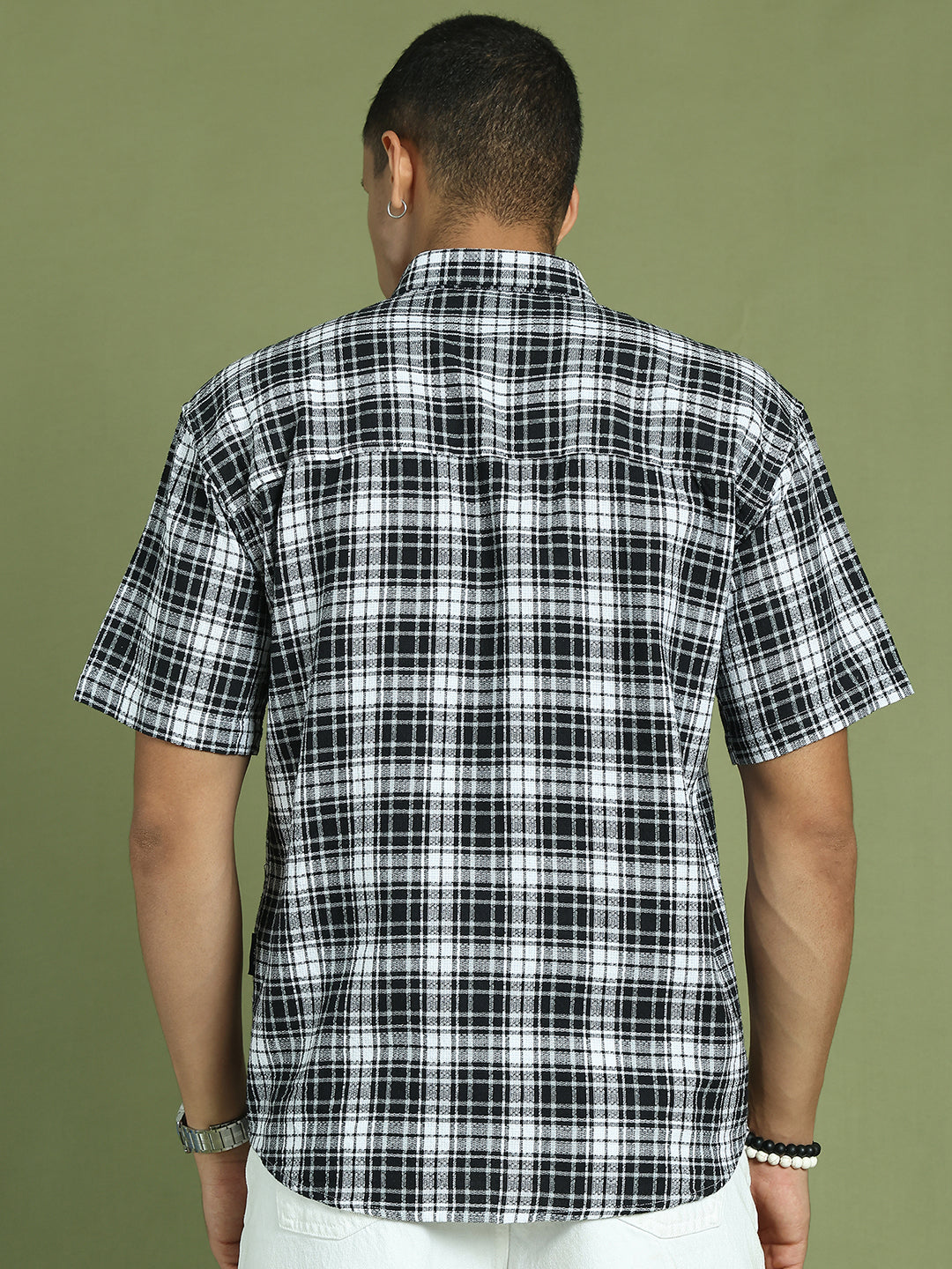 Tartan Checks Checked Casual Shirt For Men ( RDSH 002Black )