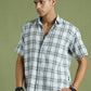 Tartan Checks Checked Casual Shirt For Men ( RDSH 002Grey )
