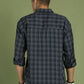 Men's Checked Casual Shirt ( RDSH 004Grey )