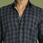 Men's Checked Casual Shirt ( RDSH 004Grey )