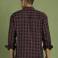 Men's Checked Casual Shirt ( RDSH 004Maroon )