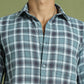 Checked Casual Shirt For Men ( RDSH 005Blue )