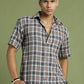 Checked Casual Shirt For Men ( RDSH 005Brown )