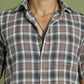 Checked Casual Shirt For Men ( RDSH 005Brown )