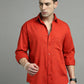 Solid Casual Shirt for Men ( RDSH 006Dark-Orange )
