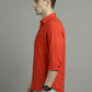 Solid Casual Shirt for Men ( RDSH 006Dark-Orange )