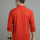 Solid Casual Shirt for Men ( RDSH 006Dark-Orange )