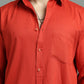 Solid Casual Shirt for Men ( RDSH 006Dark-Orange )