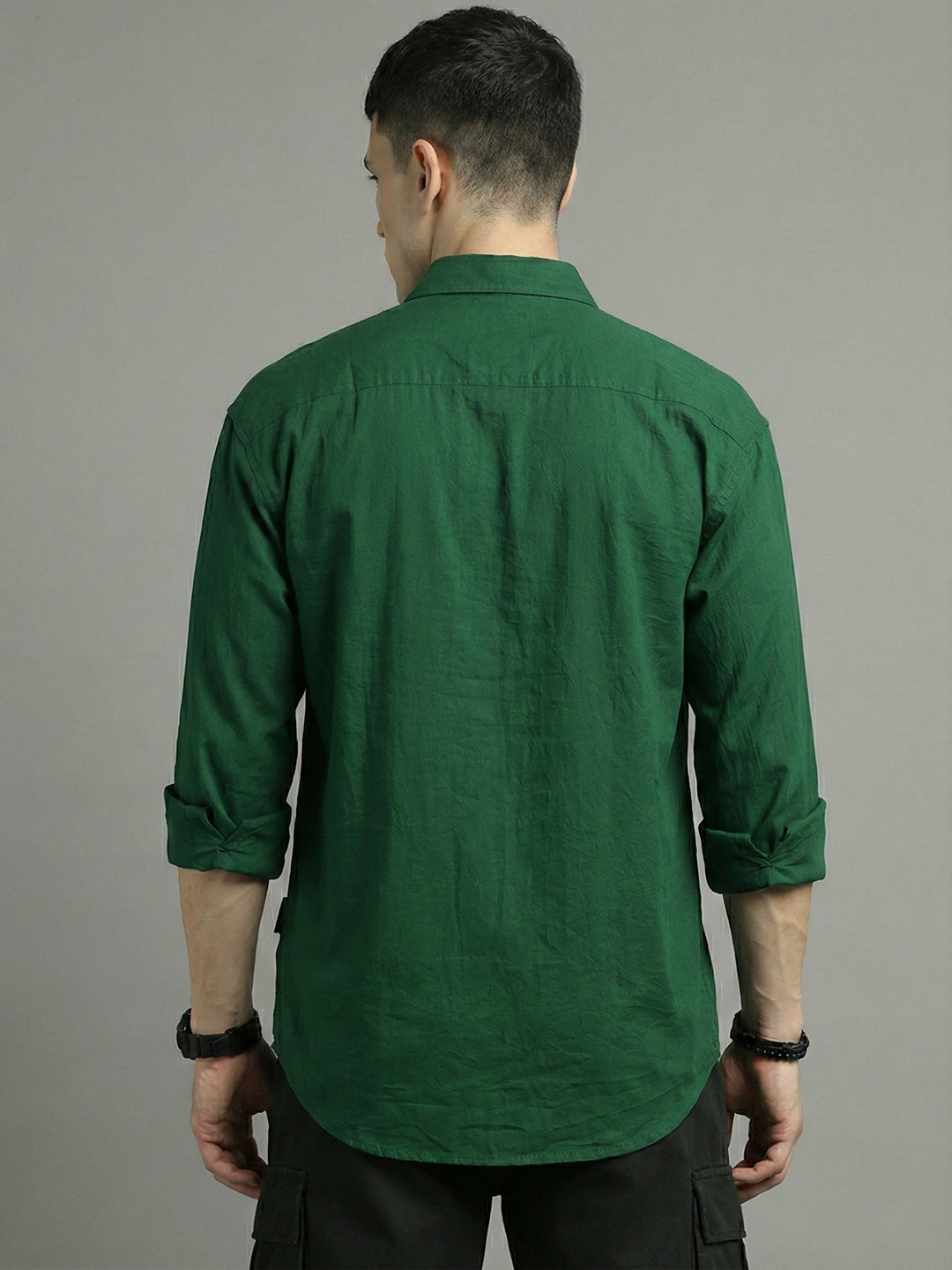 Solid Casual Shirt for Men ( RDSH 006Green )