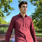 Solid Casual Shirt for Men ( RDSH 006Maroon )