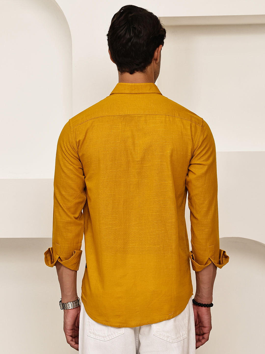Solid Casual Shirt for Men ( RDSH 006Mustard )